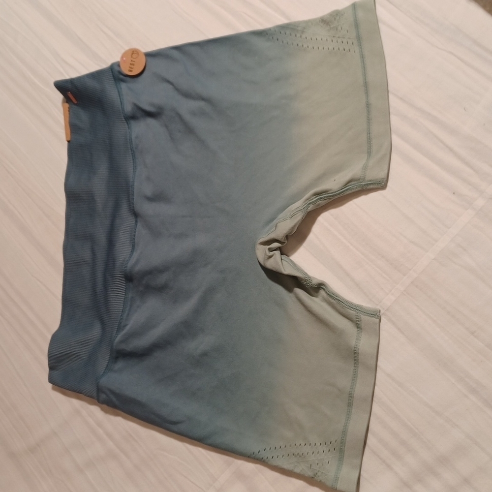 Pink SPORT SEAMLESS VICTORIA'S SECRET XL SEAMLESS BIKE SHORT GREEN OMBRE NWT